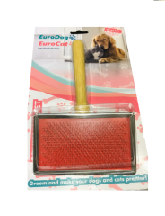 EuroGold Tahta Saplı Kedi ve Köpek Fırçası 12x19cm XL