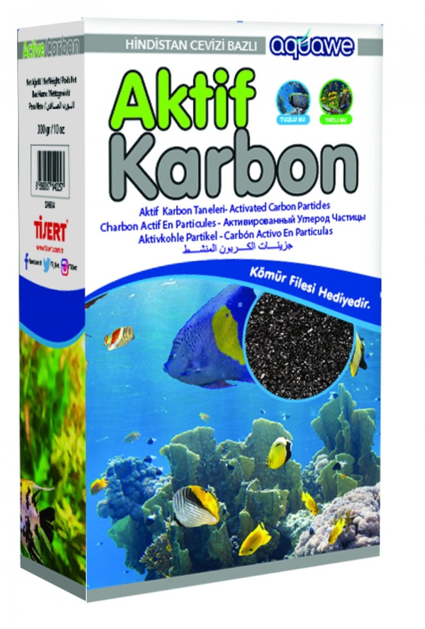 TİSERT Aktif Karbon 300 Gr 5 Adet