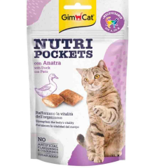 GimCat Nutripockets Ördekli Kedi Ödülü 60 Gr