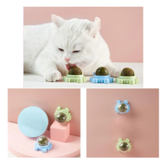 Yengeç Desenli Catnip Kedi Çimi Topu Kedi Nanesi Oyuncağı
