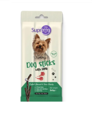 Supreme Dog Sticks Kuzu Etli Küçük Irk Köpek Ödül Çubuğu 5gr (3'lü)