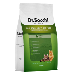 Dr.Sacchi Premium Düşük Tahıllı Kuzu Etli Kedi Maması 1,5 Kg