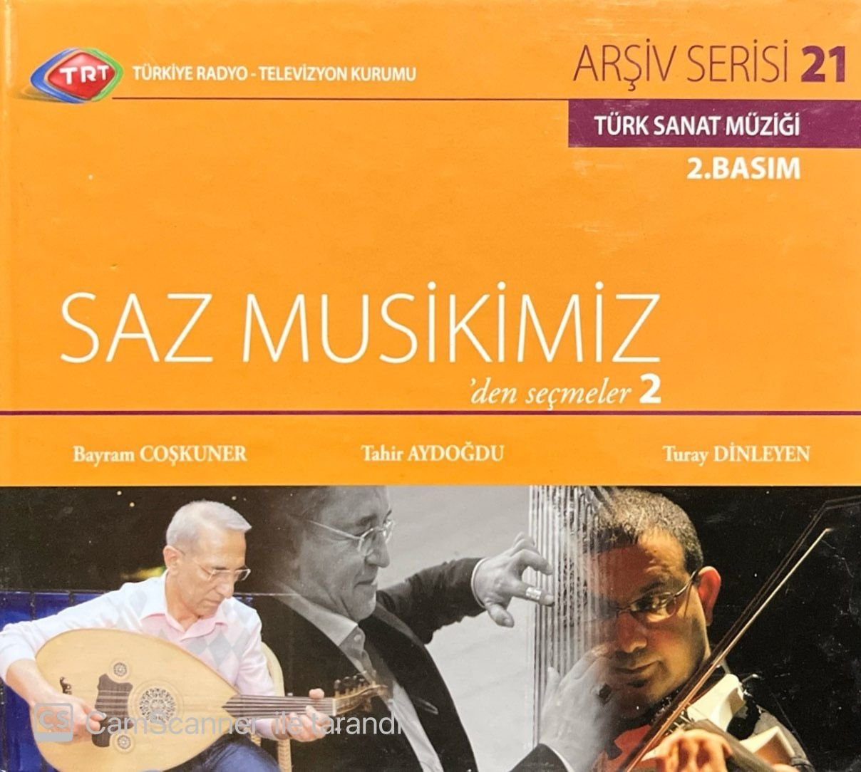 TRT Arşiv Serisi 21 Saz Müziklerimiz' den Seçmeler 2 CD