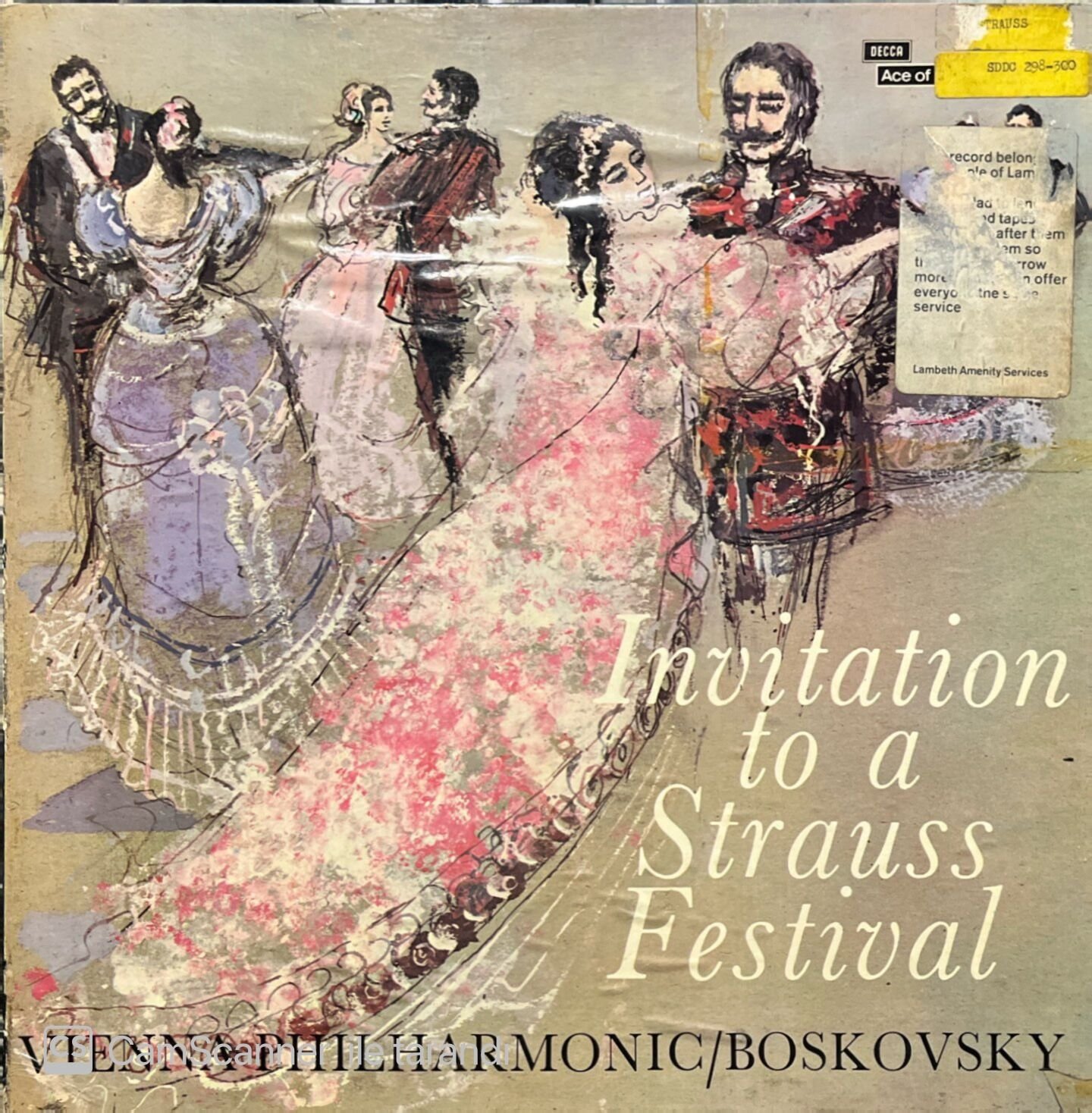Vienna Philharmonic / Boskovsky Invitation To A Strauss Festival 3 LP Box Set Plak