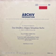 Archiv Produktion Das Schaffen Johann Sebastian Bach LP Plak