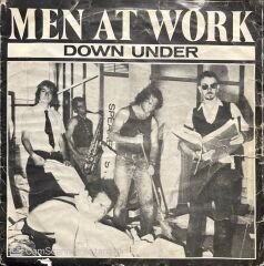 Men At Work Down Under 45lik Plak