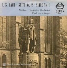 J. S. Bach Suite No. 2 Stutgart Chamber Orchestra LP Klasik Plak
