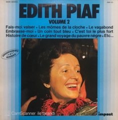 Edith Piaf Volume 2 LP Plak