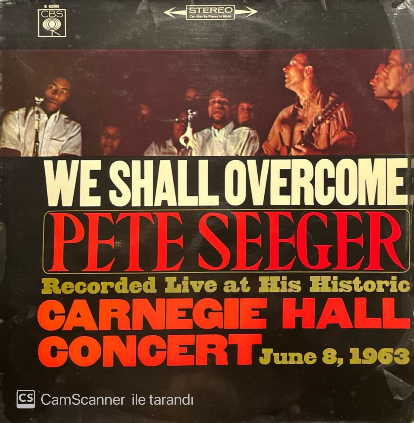 Pete Seeger We Shall Overcome LP Plak