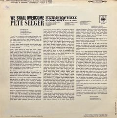 Pete Seeger We Shall Overcome LP Plak