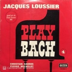 Jacques Loussier Play Bach LP Klasik Plak