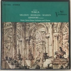 Giacomo Puccini Tosca 2 LP Klasik Box Set Plak