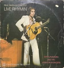Paul Simon In Concert Live Rhymin' LP Plak