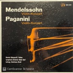 Mendelssohn Paganini Violin Konzert LP Klasik Plak