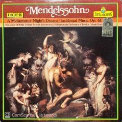 Mendelssohn A Midsummer Night's Dream LP Klasik Plak