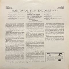 Mantovani Fil Encores Volume 1 LP Plak