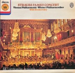 Willi Boskovsky Strauss Family Concert LP Klasik Plak
