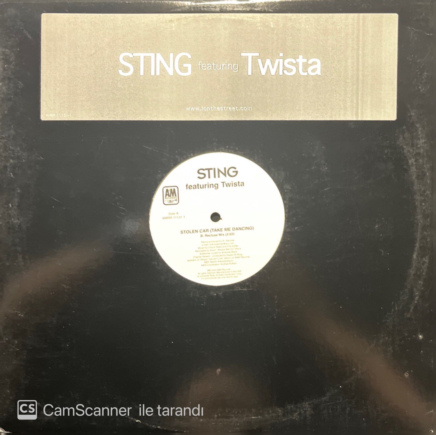 Sting Featuring Twista Stolen Car (Take Me Dancing) LP Plak
