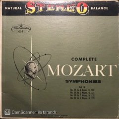 Mozart Complete Symphonies LP Klasik Plak
