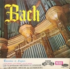 Bach Par Le Professeur Michael Schneider LP Klasik Plak