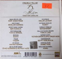 Onur Akın Şarkıları Onurlu Yıllar Açılmamış Jelatininde CD