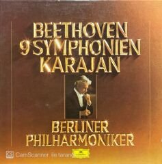 Beethoven  9 Symphonien Karajan Berliner Philharmoniker 8 LP Box Set Plak