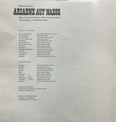 Richard Strauss Ariadne Auf Naxos 3 LP Box Set Plak