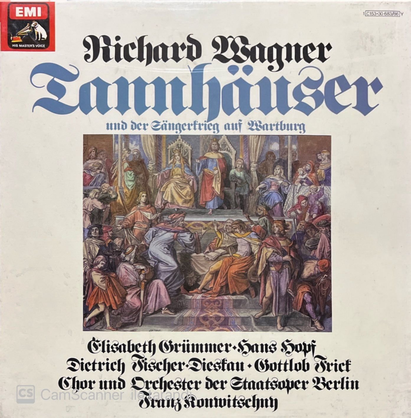 Richard Wagner Tannhauser 4 LP Box Set Plak