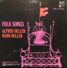 Alfred Deller Mark Deller Folk Songs LP Plak