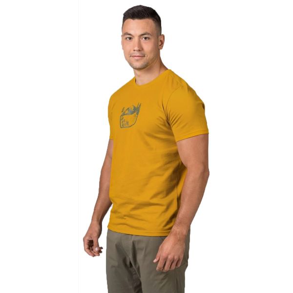 Hannah Ravi Baskılı Erkek T-Shirt Honey
