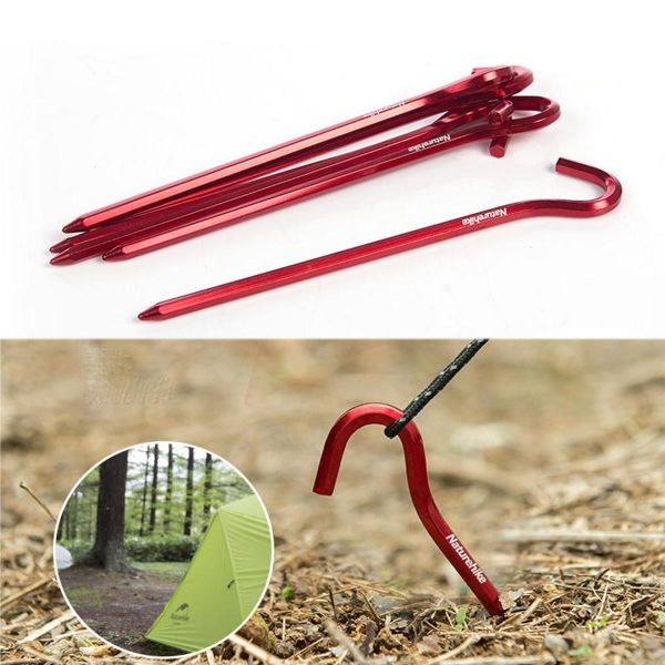 Naturehike Çadır Kazığı 18 cm Kırmızı ( Alüminyum ) (6 Pcs)