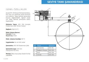 Ayvaz Seviye Tank Şamandırası / KTS-50 1''