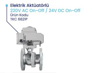 DN32 PASLANMAZ  ELEKTRİK AKTÜATÖRLÜ KÜRESEL VANA