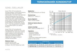 Termodinamik Kondenstop Flanşlı TDK-45 DN20