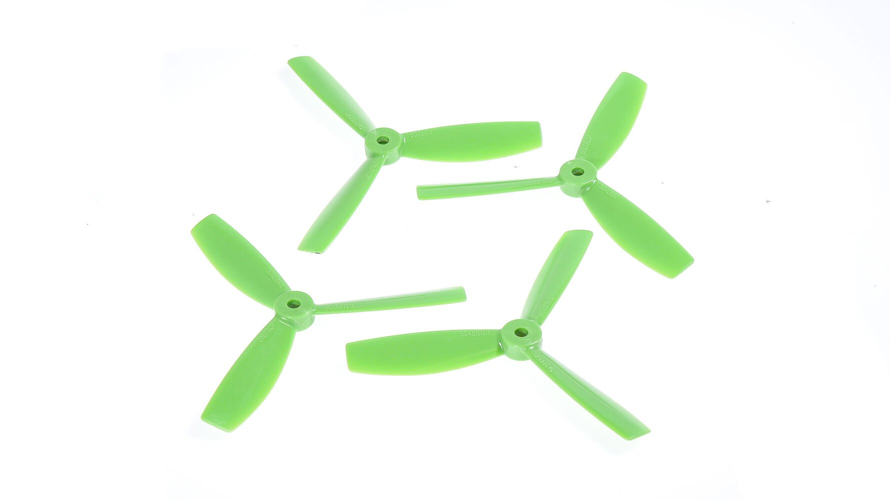 3 Blade Propeller 5x45 Green  (2 CCW 2CW) 4 ADET