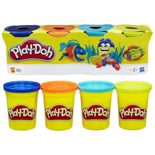Play-Doh 4'lü Hamur - Parlak Renkler