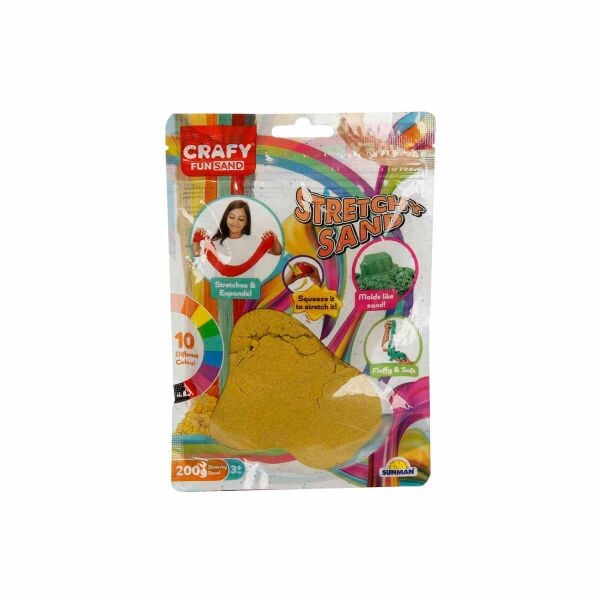 Crafy Streç Oyun Kumu Sarı 200 g