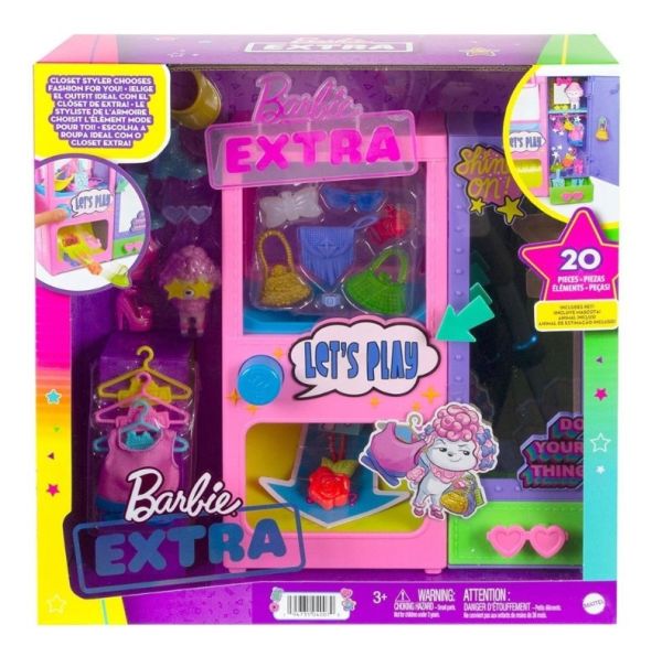 Barbie Extra Kıyafet Otomatı Oyun Seti