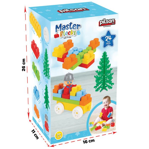 Aksesuarlı Master Bloklar (24 Parça)