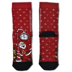 Noel Baba Büyük Desenli Çorap - CS034