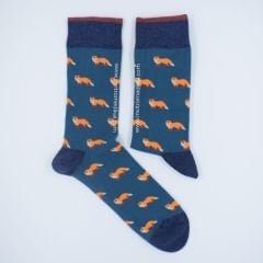 Tilki Desenli Çorap