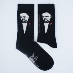 The Godfather Vito Corleone Desenli Siyah Renkli Çorap
