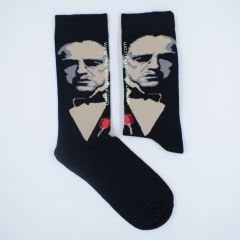 The Godfather Desenli Siyah Renkli Çorap