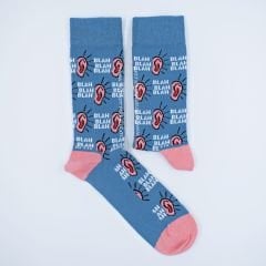 Blah Blah Blah Desenli Çorap