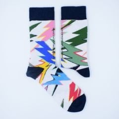Şimşek Desenli Çorap