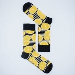 Limon Desenli Çorap