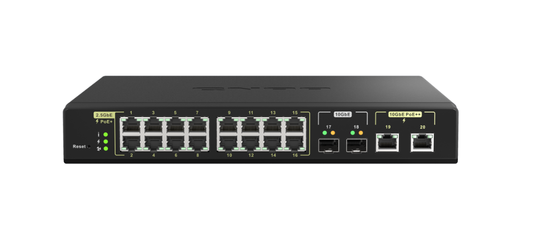 QNAP QSW-M2116P-2T2S Web Yönetimli Switch