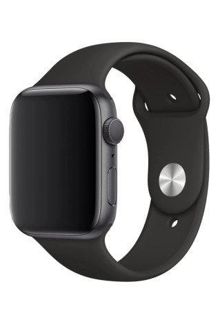 Apple Watch Uyumlu Silikon Kordon Siyah
