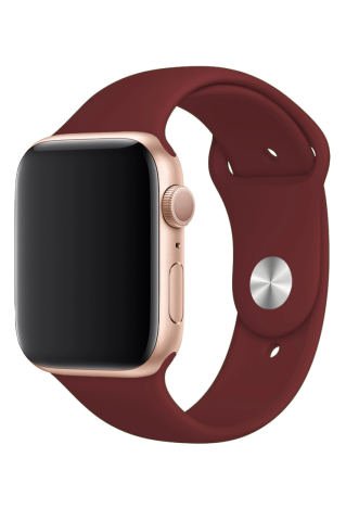 Apple Watch Uyumlu Silikon Kordon Bordo