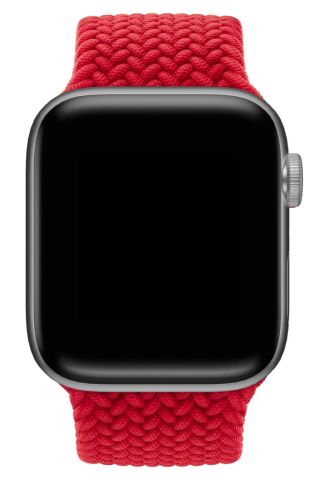 Apple Watch Uyumlu Örgü Loop Kordon Kırmızı